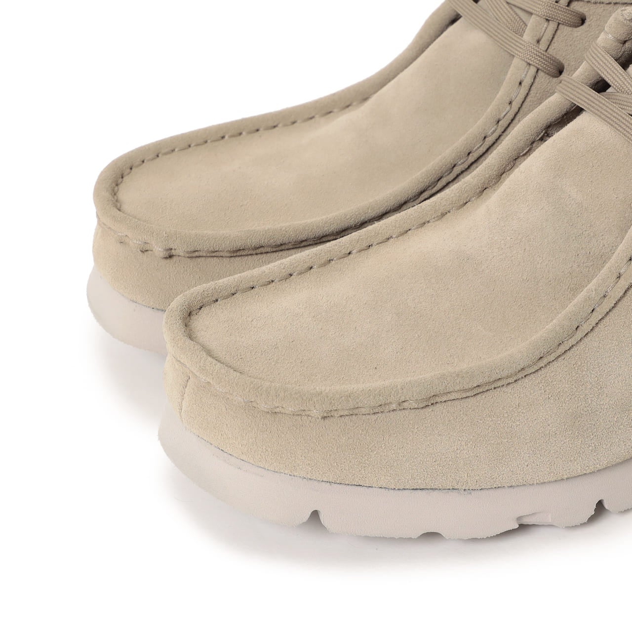 BEAMS　Clarks ORIGINALS　ビームス　クラークス オリジナル　ワラビー　ブーツ　ゴアテックス　爪先