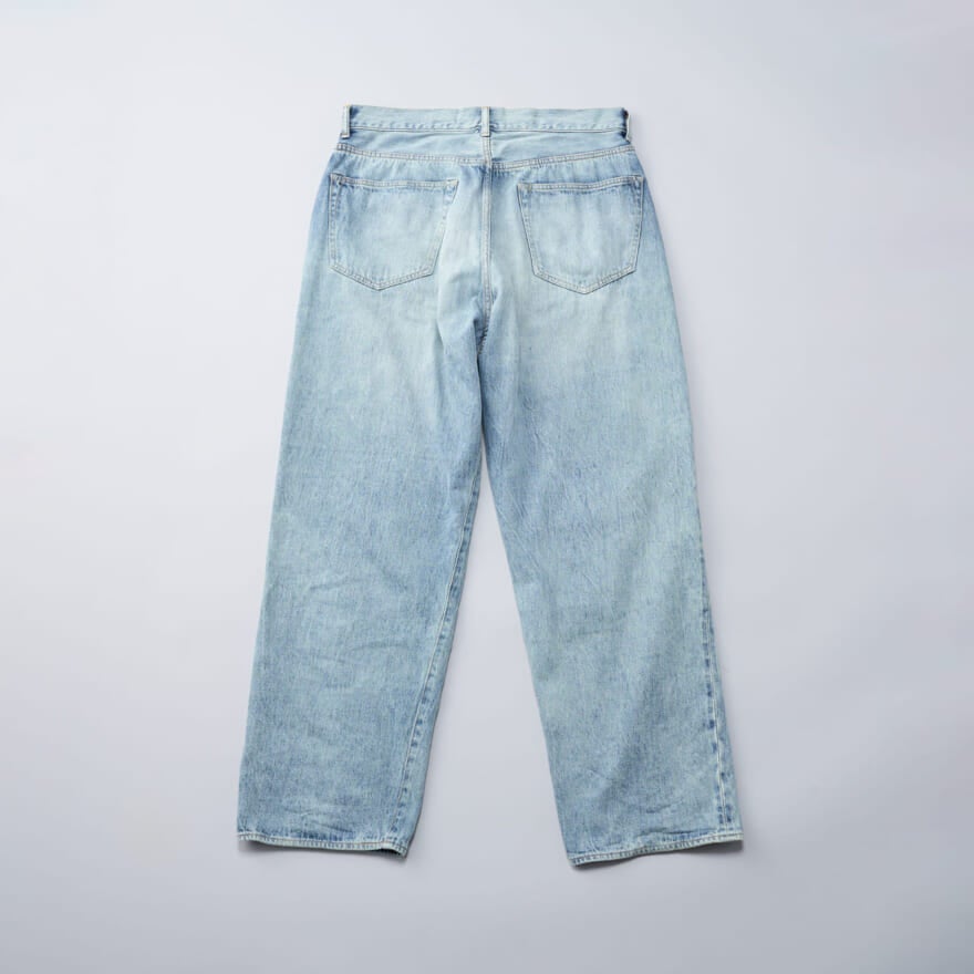 COMOLI DENIM 5P PANTSのブリーチ