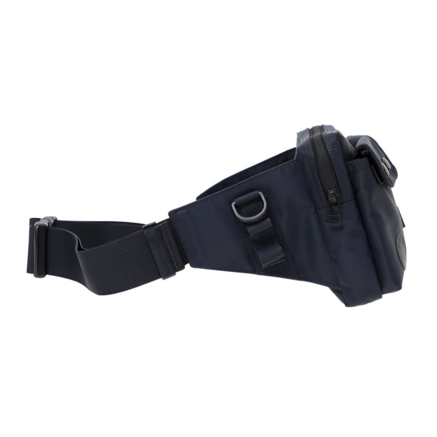 「DAIWA(ダイワ)」　「POTR」コラボレーションアイテム 　WAIST BAG　ブラック　側面