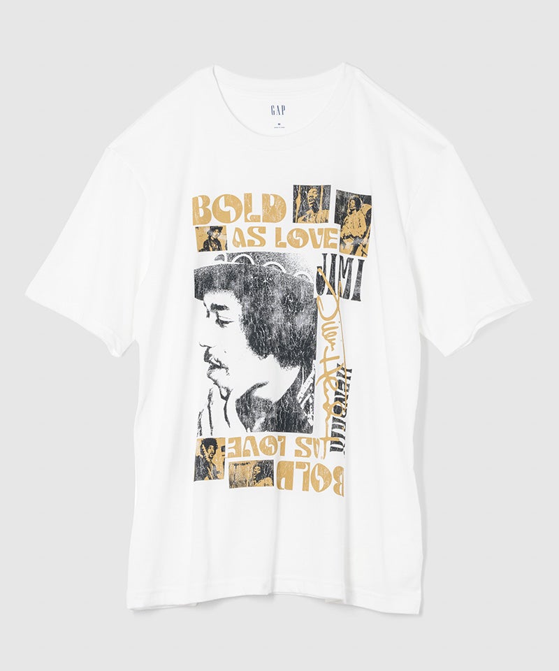 Gapのジミヘン（Jimi Hendrix）バンドTシャツ　表面