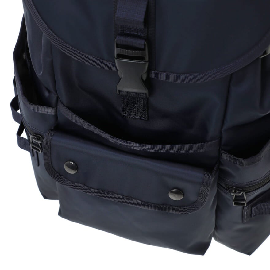 「DAIWA(ダイワ)」　「POTR」コラボレーションアイテム BACKPACK　ブラック　サイドポケット