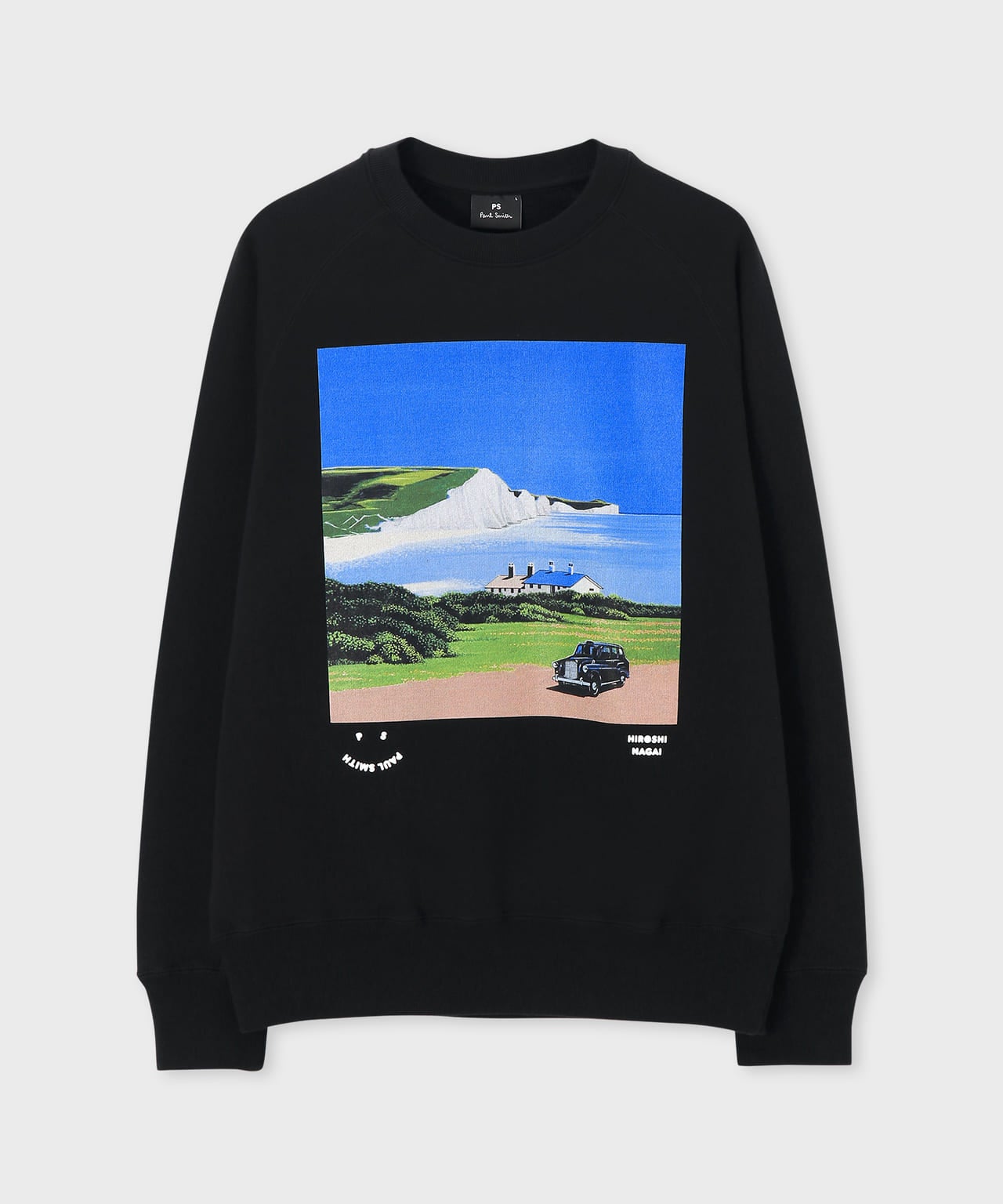 PS Paul Smith Happy ポールスミス ラストレーター永井博 コラボ イギリスの自然 モチーフ スウェット