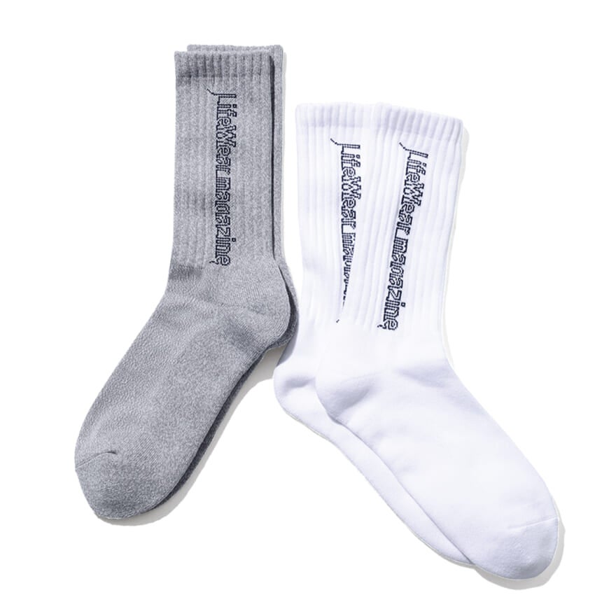ユニクロのライフウェアマガジン LifeWear magazineパイルソックス (2足組)WHITE & GRAYの試着&本音レビュー 2