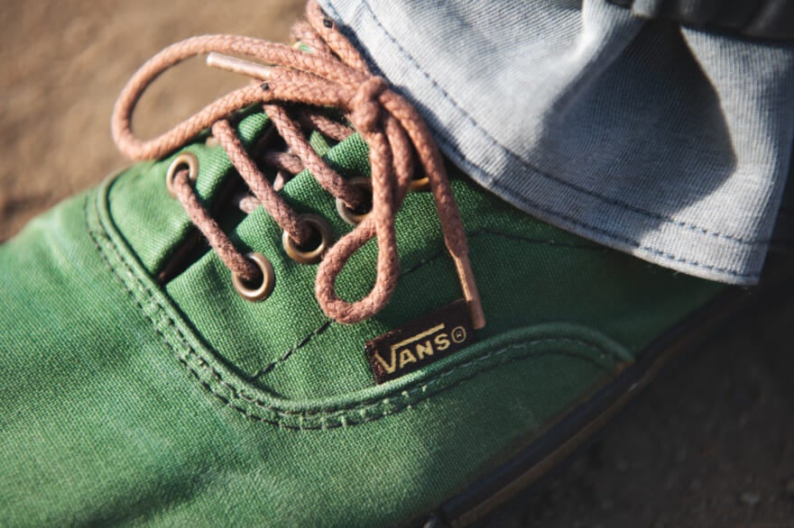 VANS 「VAUTHENTIC 80s」　グリーン　タグ