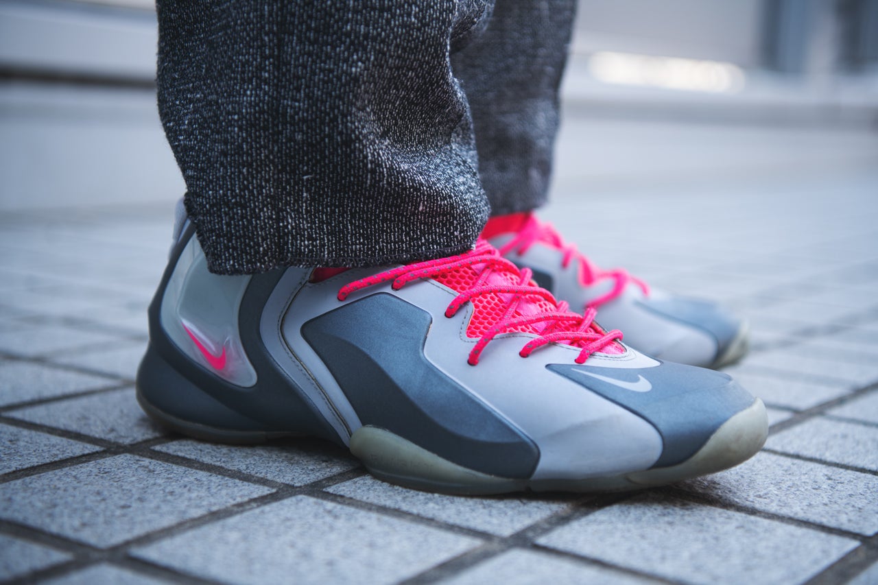 NIKE LIL PENNY POSITE サイド ピンク グレー