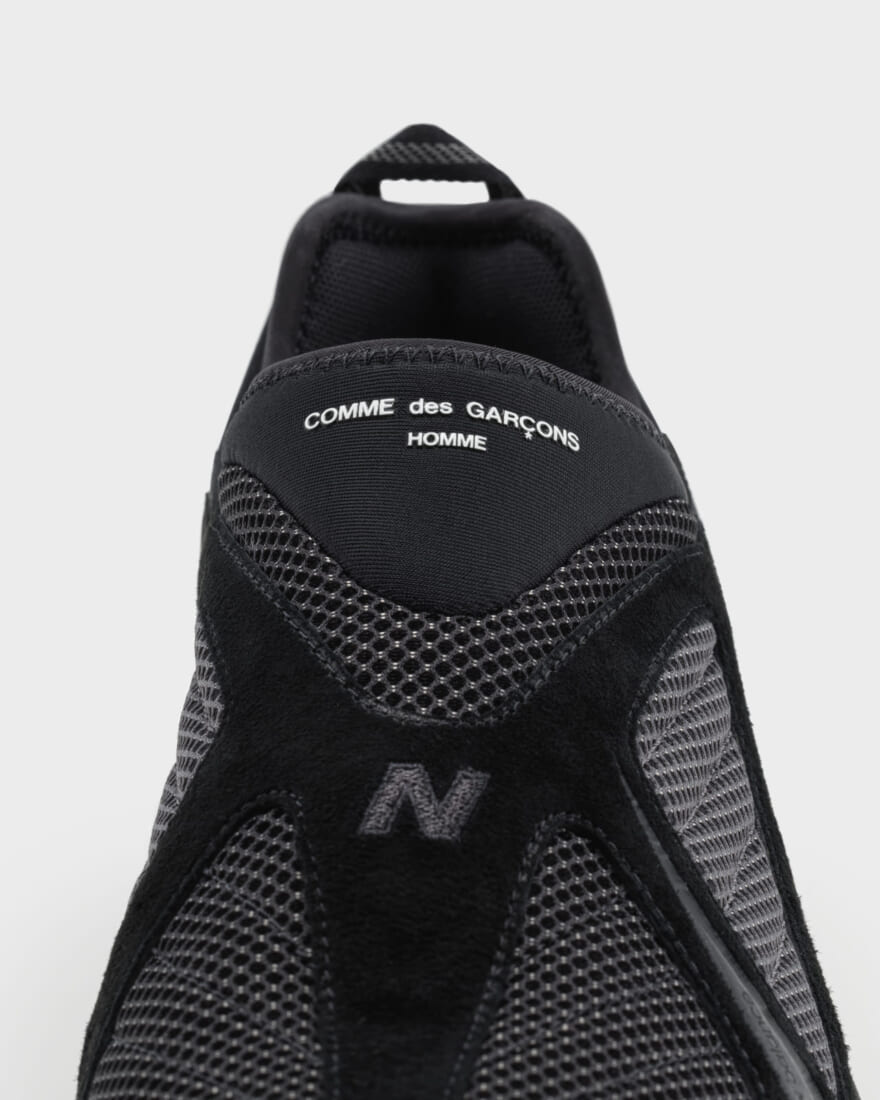 COMME des GARÇONS HOMME × New Balance 610T / 610S コム デ ギャルソン・オム ニューバランス コラボ スニーカー　ブラック　シューレース部分