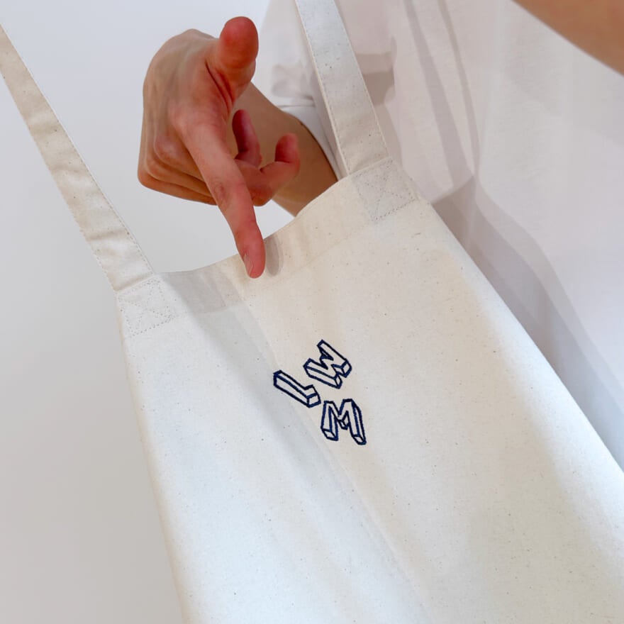 ユニクロのライフウェアマガジン LifeWear magazine 刺繍リユーザブルバッグの試着&本音レビューのディテール