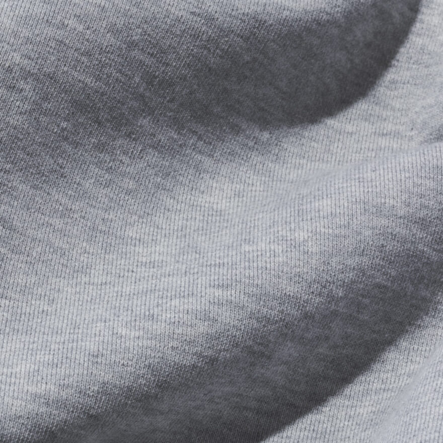 　ユニクロの永久定番名品　スウェットシャツ（長袖）　05グレー　素材感