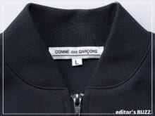 「コム デ ギャルソン」の定番名品、ブラックのトラックジャケットを制服に。[editor’s  BUZZ #60]