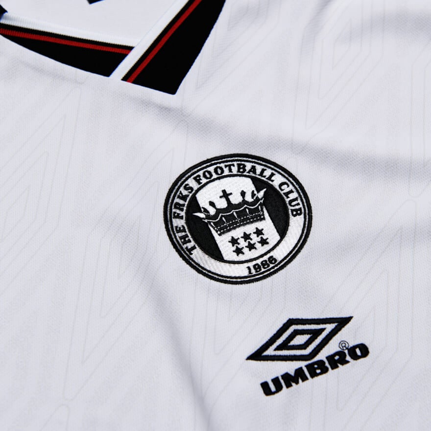 UMBRO × FREAK'S STOREのサッカーゲームシャツ　アンブロ　フリークスストア　ロゴ　ダブルロゴ