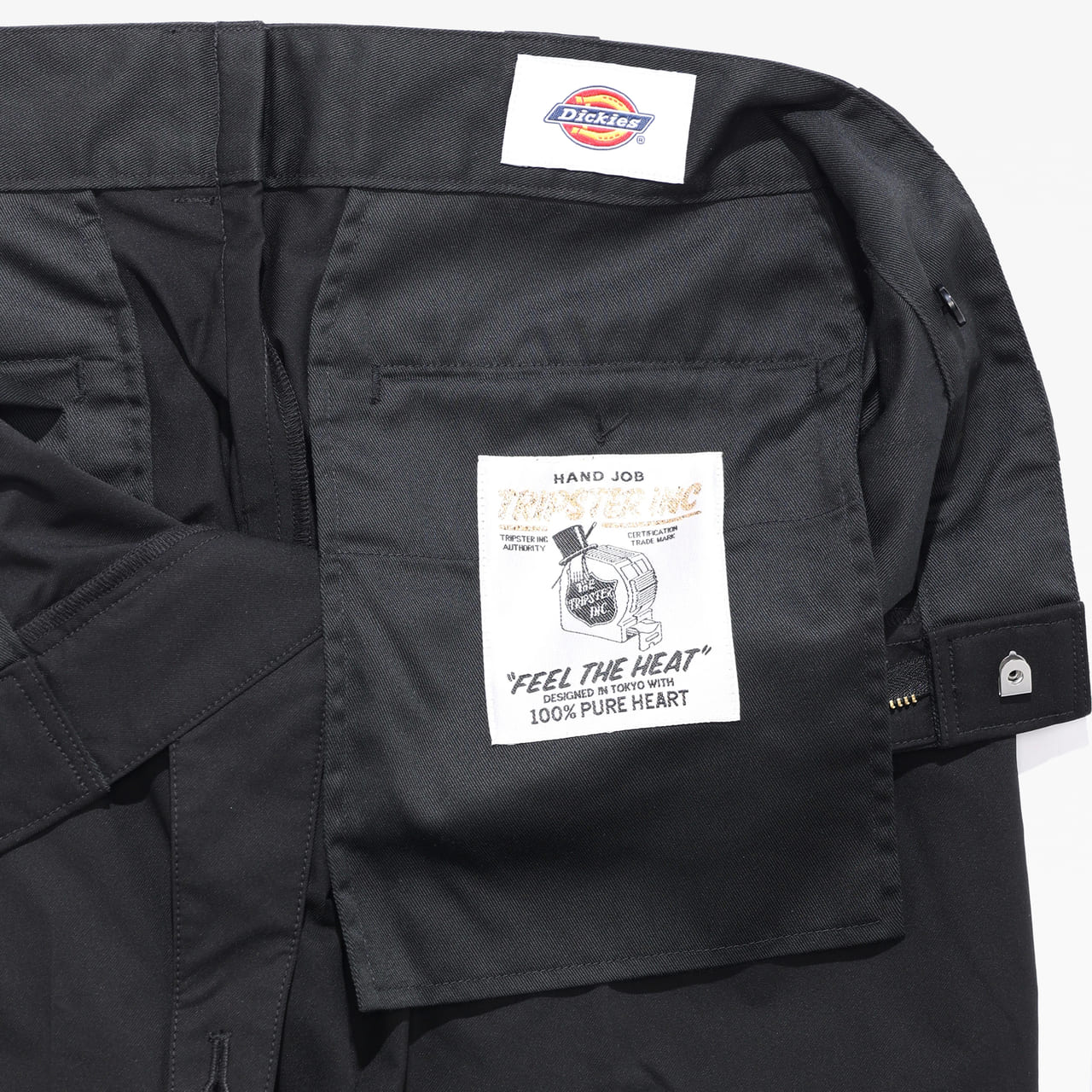 Dickies (ディッキーズ) TRIPSTER(トリップスター) コラボ　新作スーツ　ブラック　パンツ　内側