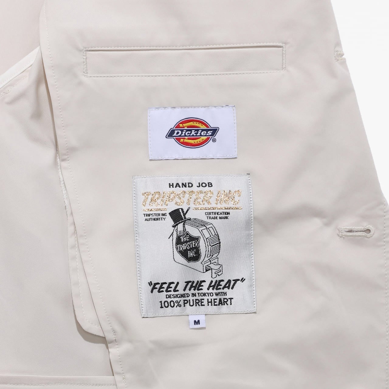 Dickies (ディッキーズ) TRIPSTER(トリップスター) コラボ　新作スーツ　オフホワイト　ロゴ寄り