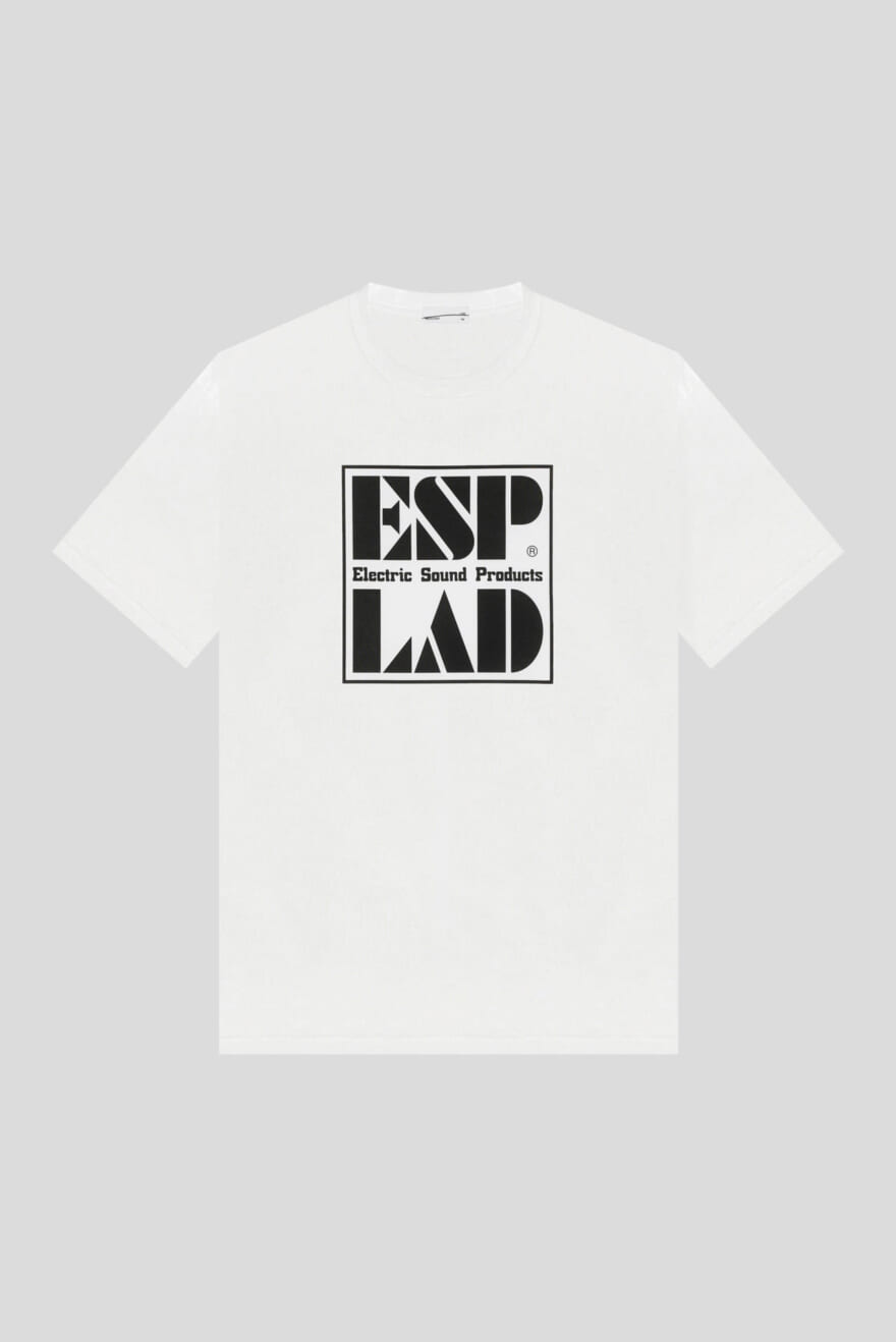 ESP LAD MUSICIAN　ラッドミュージシャン コラボ　ホワイト　Tシャツ　アルファベットプリント
