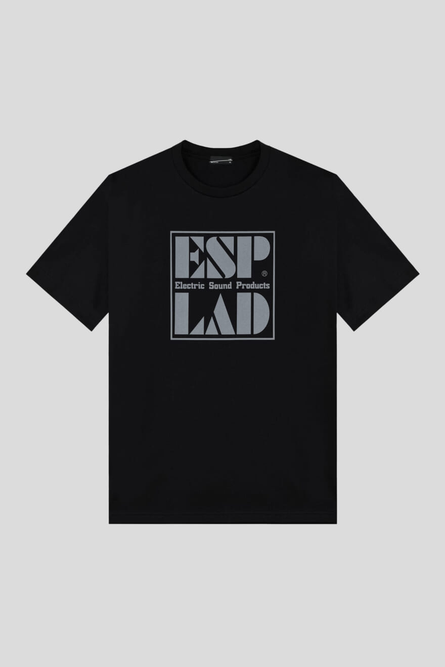 ESP LAD MUSICIAN　ラッドミュージシャン コラボ　ブラック　Tシャツ　アルファベットプリント