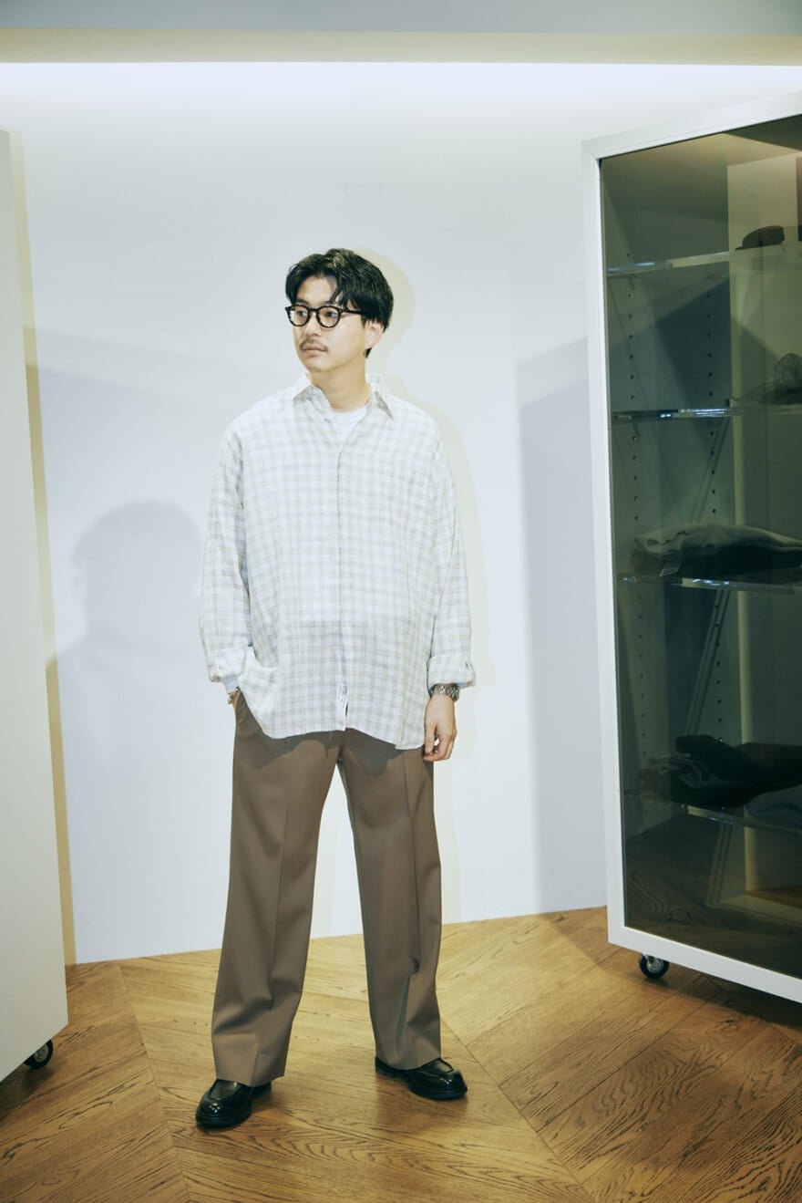 〈INDIVIDUALIZED SHIRTS for Steven Alan〉のチェックシャツ