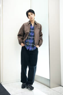 [稲井 孝太朗] 「シュプリームのネルシャツにリーバイス®️のブラックジーンズを合わせた王道アメカジスタイル！」【メンズノンノモデルの私服スナップ】