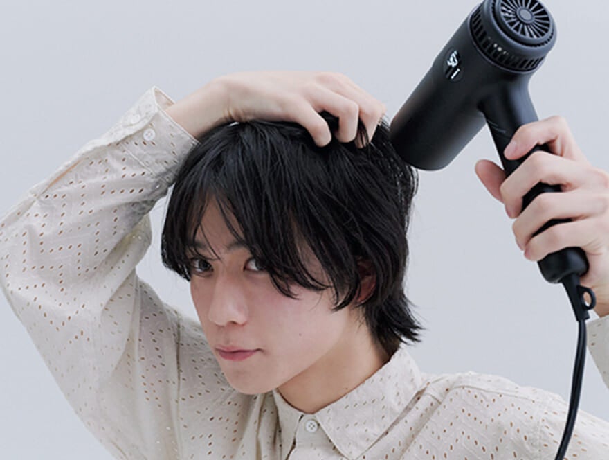 iumのヘアドライヤーの使い方2