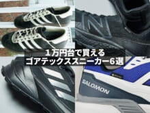 １万円台で買える「ゴアテックススニーカー」６選。オールブラックなニューバランス、アディダスのあの名作の記念モデル...