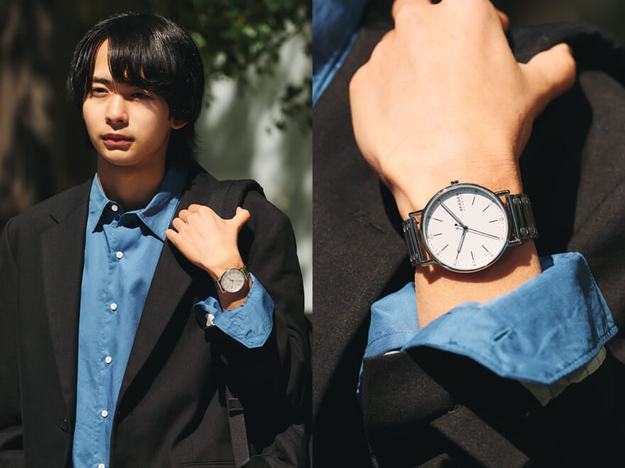 この腕時計があれば、オンもオフも自分らしい手もとに。スカーゲンの定番「SIGNATUR」が相棒な新生活の３スタイル