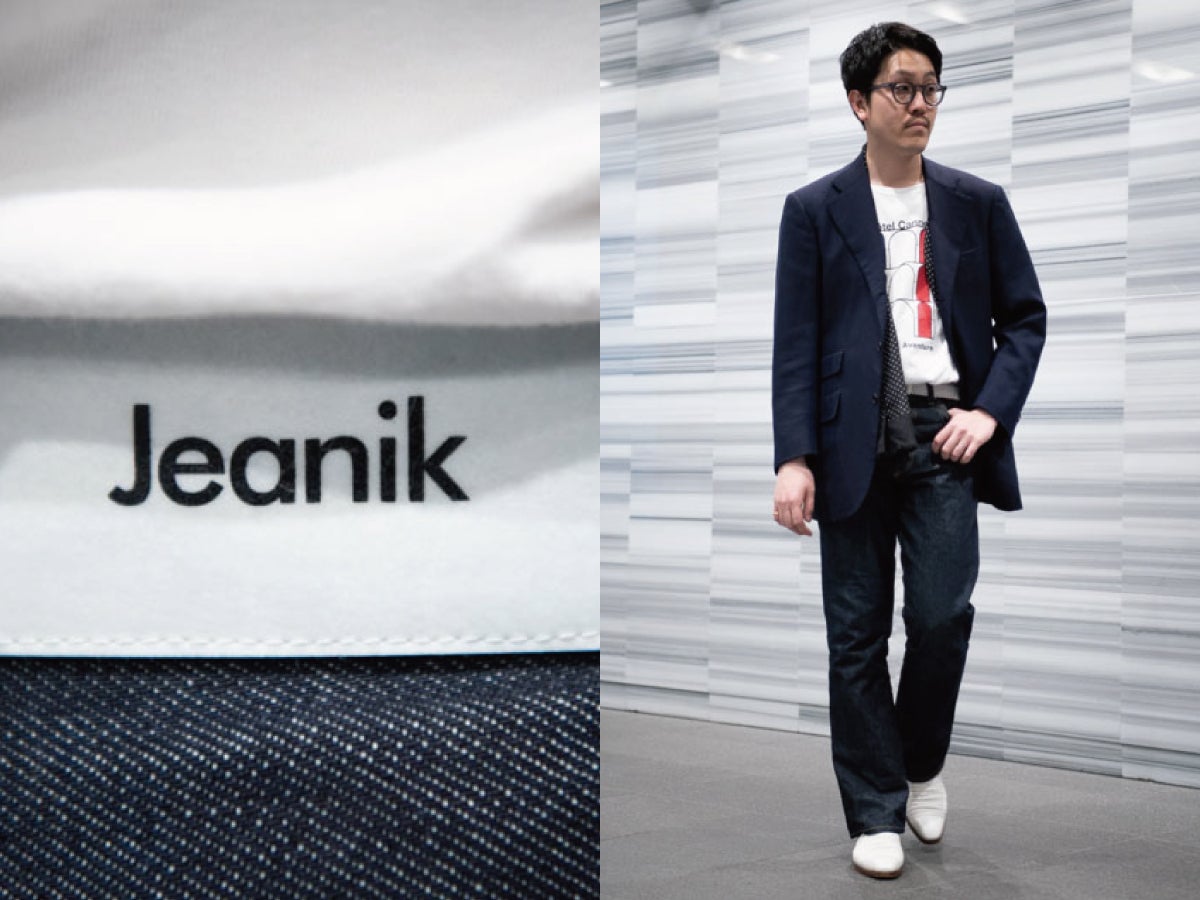 ジーンズをジャケットと合わせて、かっちり大人に着る。【オシャレな人が買ってよかった新作アイテムスナップ／DAY17】