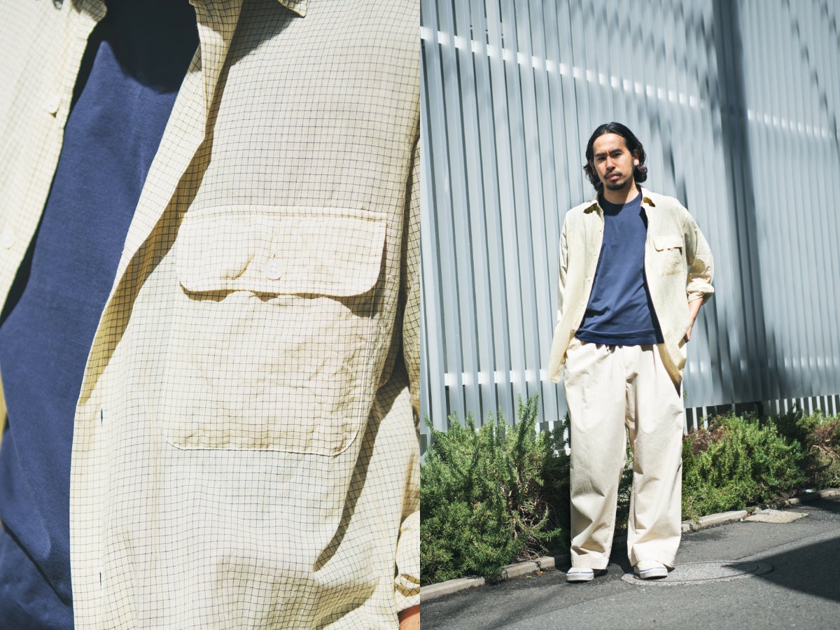 “モテシャツスタイル”なら「キャプテンサンシャイン」のピンチェック柄で決まり！素材感で差をつけてクリーンに。【オシャレな人が買ってよかった新作アイテムスナップ／DAY19】