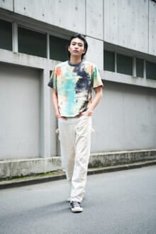 [中田 圭祐] 「ディッキーズのペインターパンツとコンバースのスニーカーで一点突破Tシャツを爽やかに！」【メンズノンノモデルの私服スナップ】