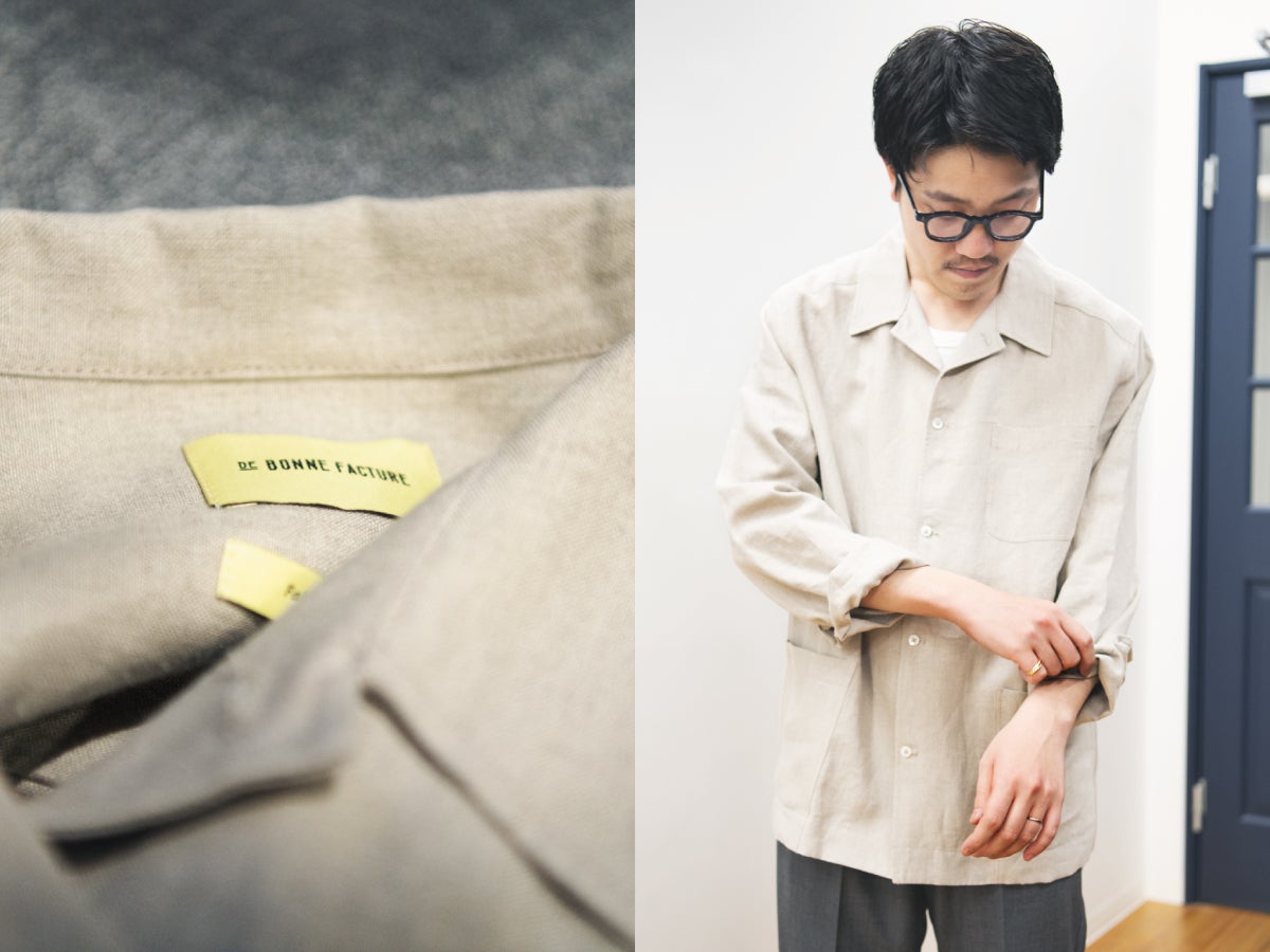 開衿シャツのリラックス感と、フレアスラックスの上品さをミックス！【オシャレな人が買ってよかった新作アイテムスナップ／DAY25】