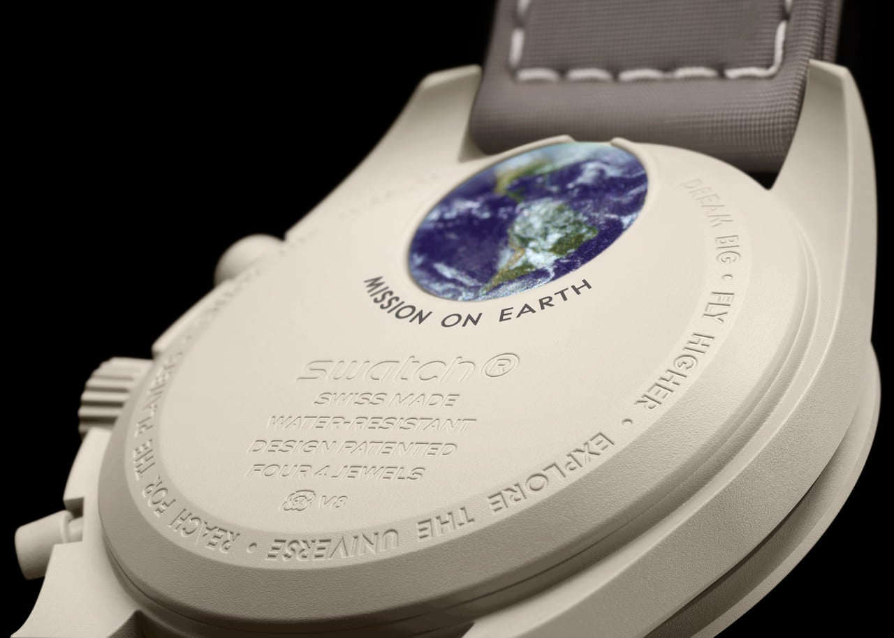 Swatch スウォッチ OMEGA オメガ コラボ 3種類の新しい Bioceramic MoonSwatch MISSION ON EARTHウォッチ サンド 裏面
