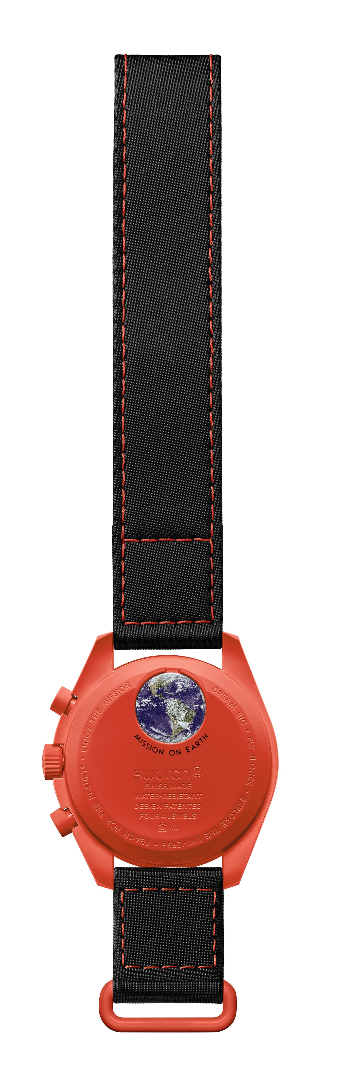 OMEGA オメガ コラボ Swatch スウォッチ 3種類の新しい Bioceramic MoonSwatch MISSION ON EARTHウォッチ レッド バンド