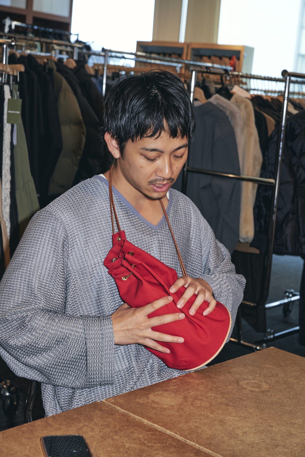オシャレな人が買ってよかったエルメスの巾着バッグ ポロションミミル 4