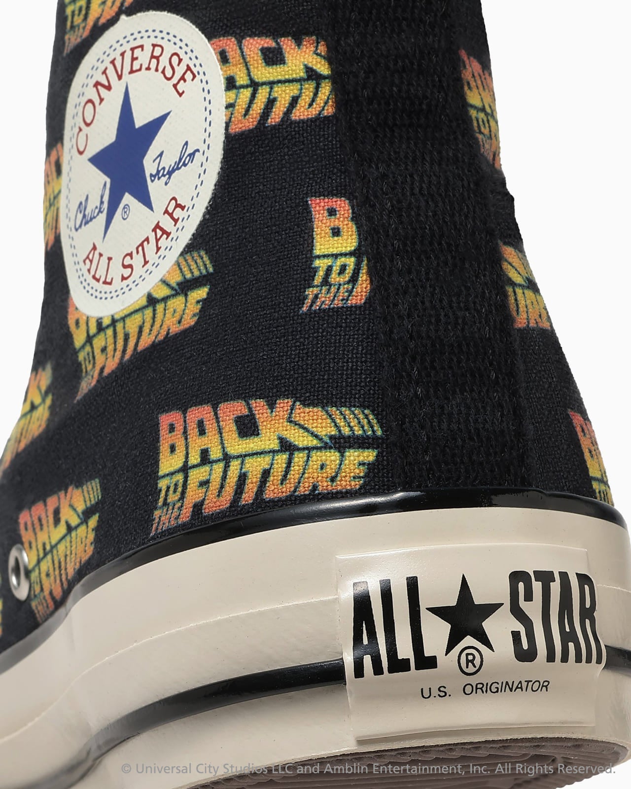 converse コンバース「バック・トゥ・ザ・フューチャー」コラボレーションモデル 踵