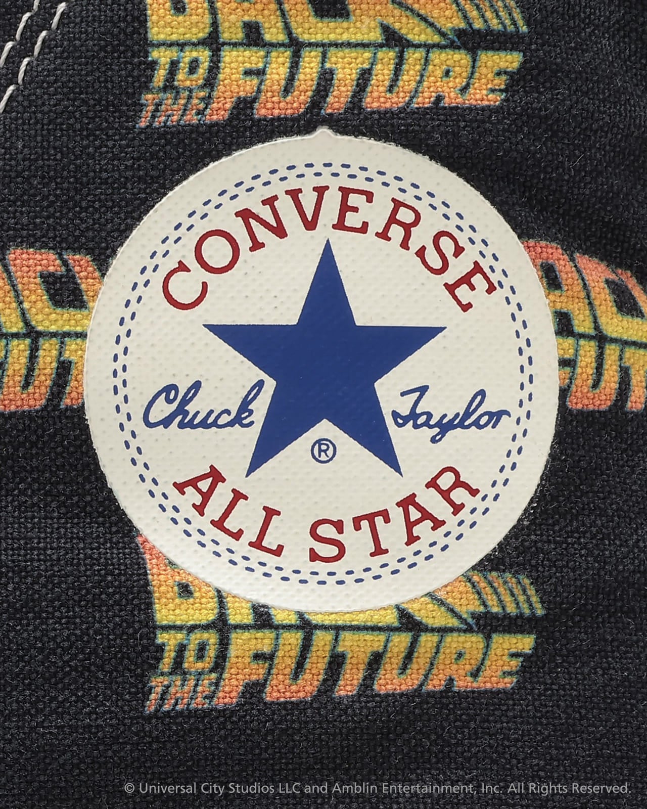 converse コンバース「バック・トゥ・ザ・フューチャー」コラボレーションモデル ロゴ寄り