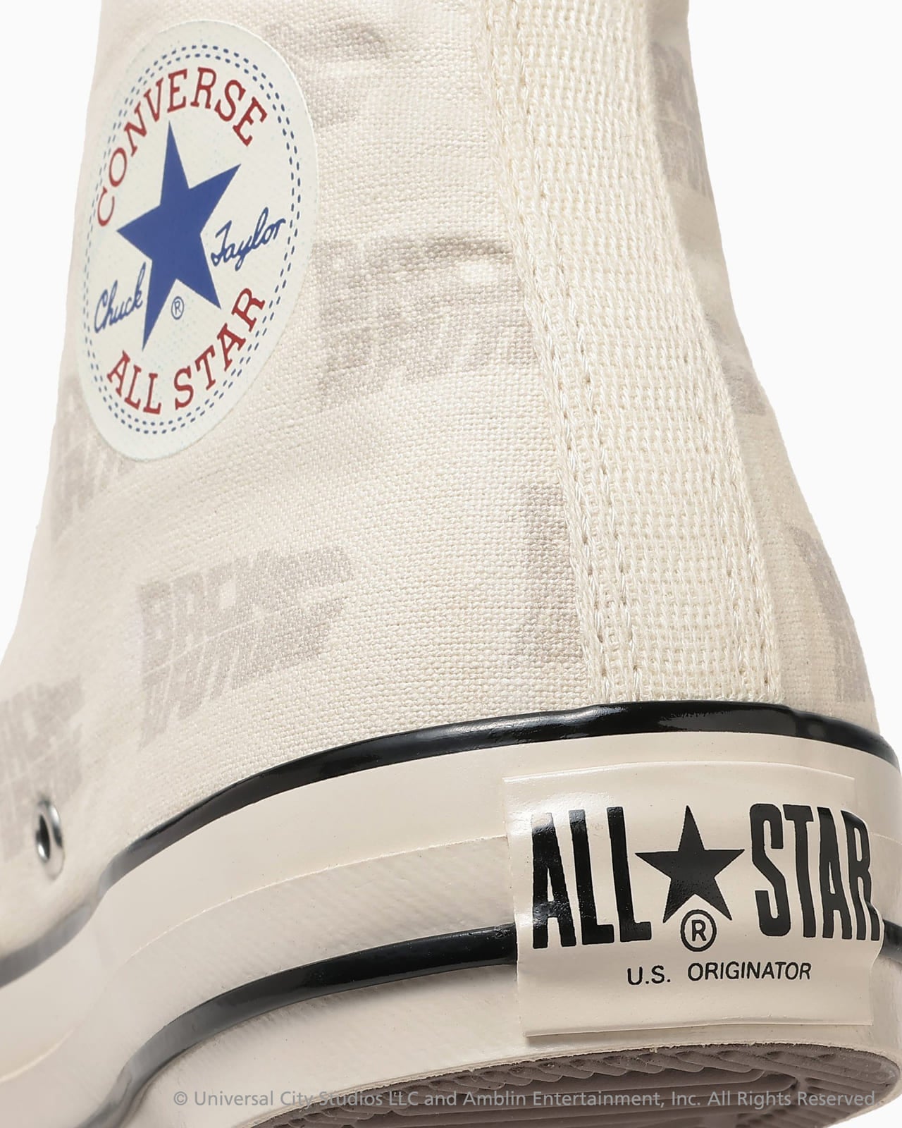 converse コンバース「バック・トゥ・ザ・フューチャー」コラボレーションモデル ホワイト 踵