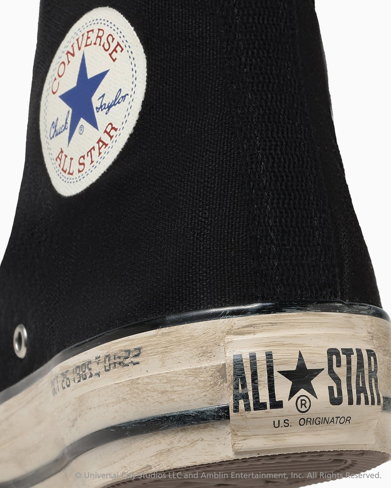 converse コンバース「バック・トゥ・ザ・フューチャー」コラボレーションモデル オーソドックス 踵部分