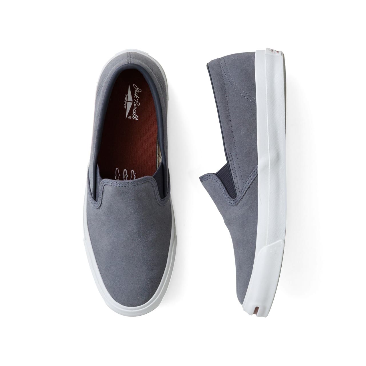 JACK PURCELL for Grahpaper JACK PURCELL SLIP-ON / GP グラフペーパー ジャックパーセル 俯瞰 側面