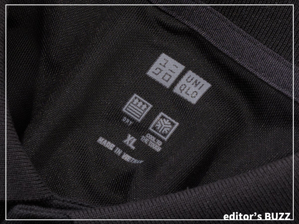 「ユニクロ」“エアリズム コットンカノコポロ”！　ひんやり涼しいと噂のポロシャツを買ったらとにかく快適だった！ サイズアップしても品よく決まるブラックが秀逸！  [編集者の愛用私物  #102]