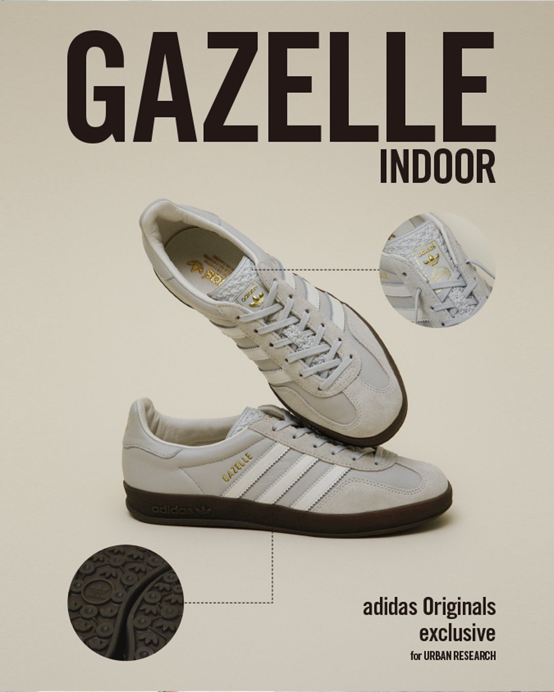 adidas Originals 別注GAZELLE INDOOR ビジュアルポスター