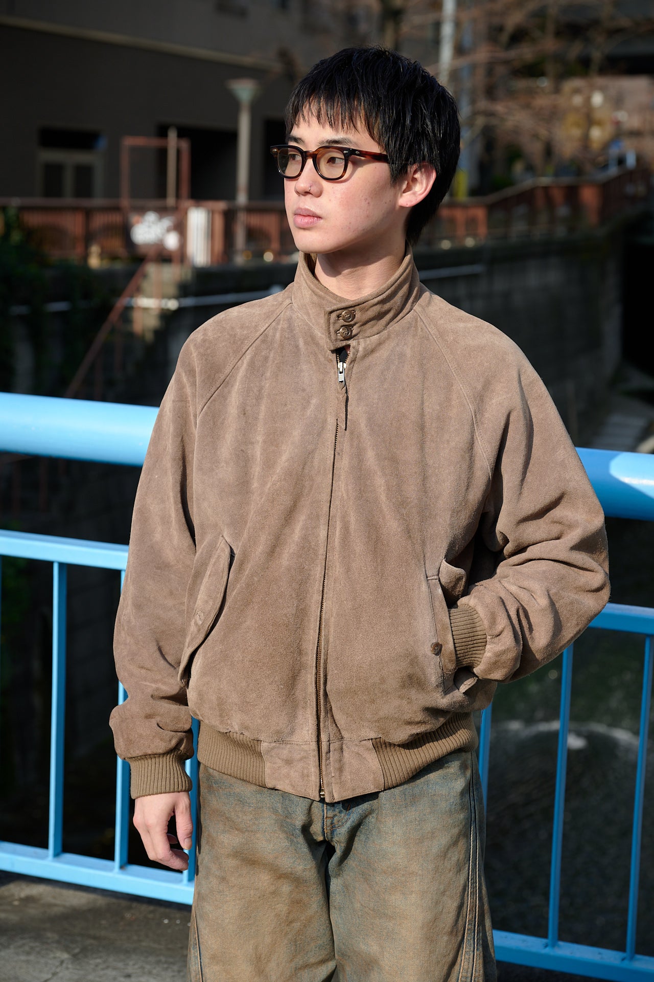 ポロ ラルフ ローレンのスウィングトップのオシャレな着こなし