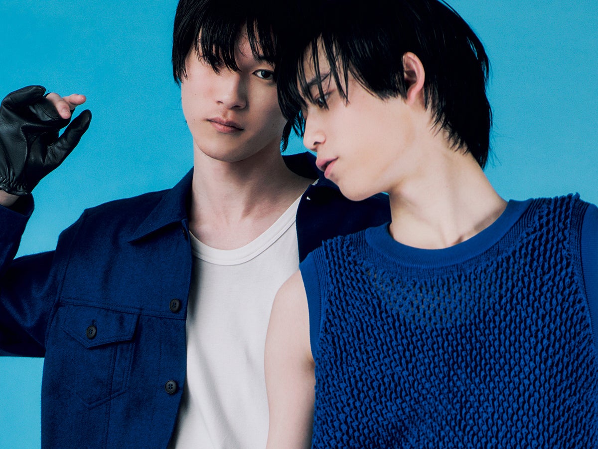 ETERNAL BLUE / 小方蒼介と高橋璃央が着る春のブルーアイテム。