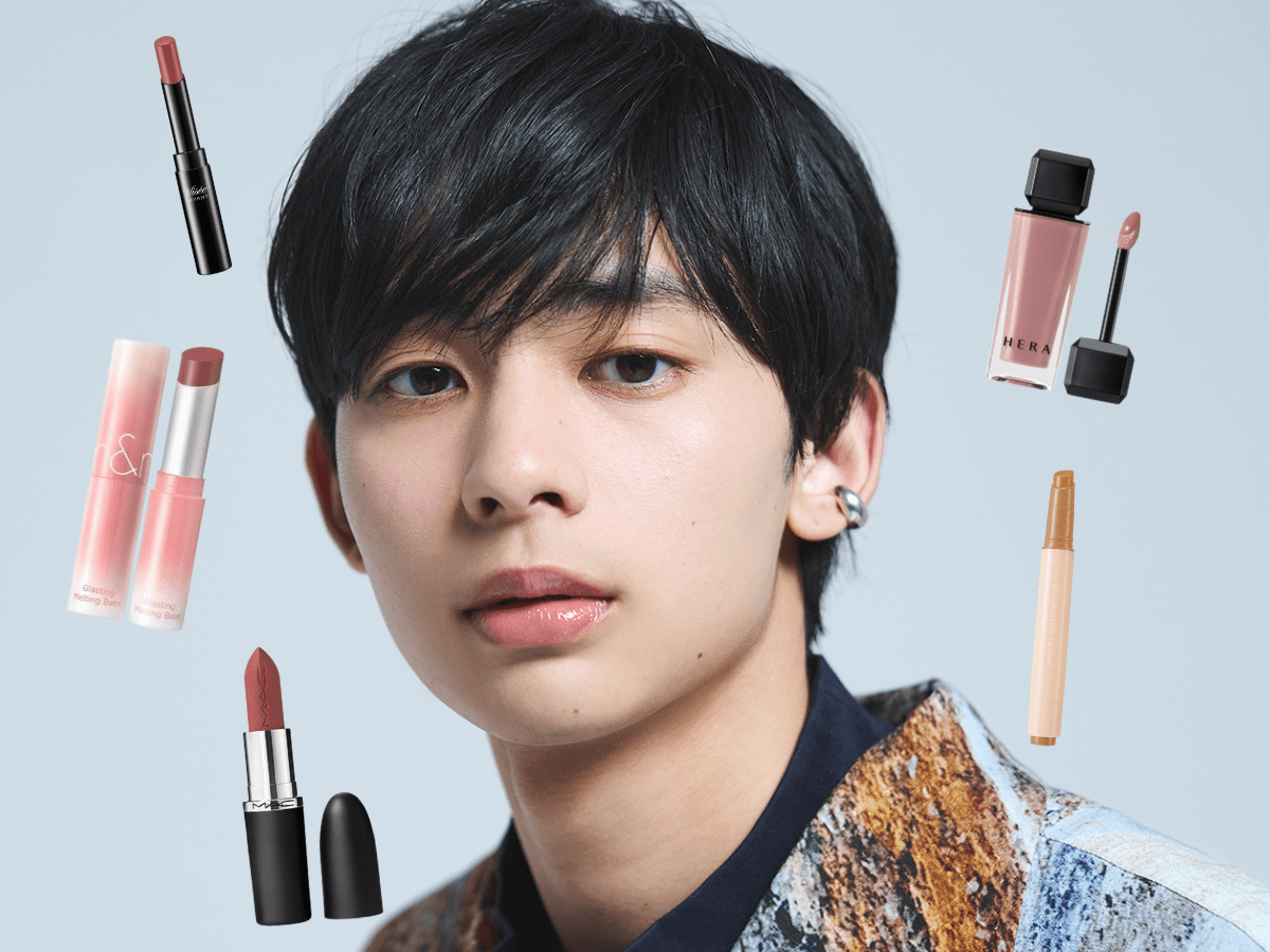 塗るだけで即ハンサム顔！トレンドの「ベージュトーンリップ」を取り入れて、自然な血色感を演出