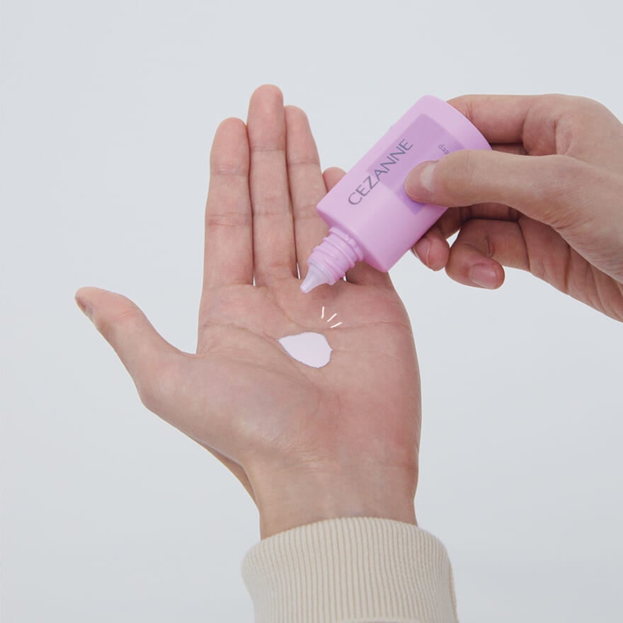 セザンヌの皮脂テカリ防止下地の使い方2 使用量