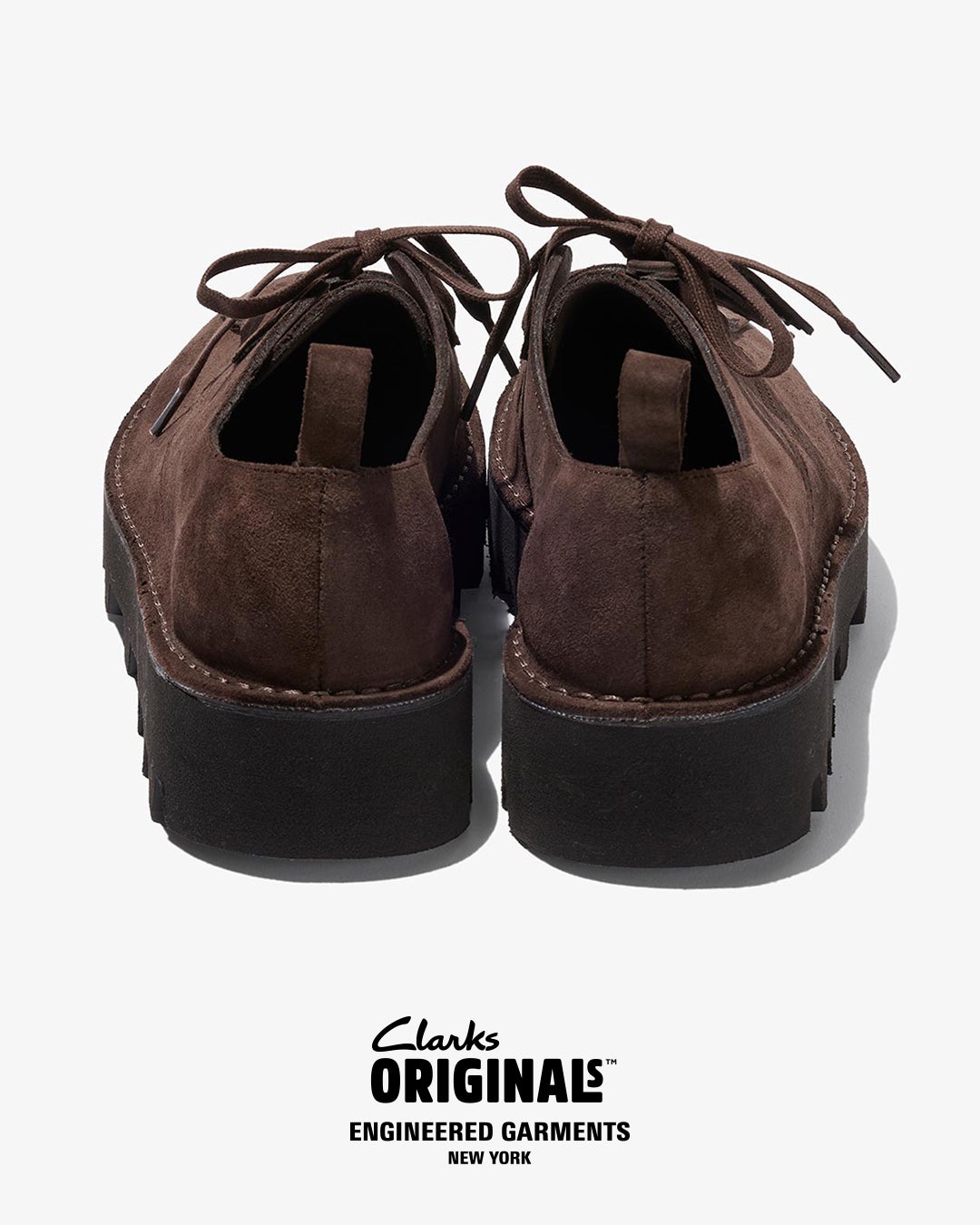 ENGINEERED GARMENTS Clarks Originals コラボレーション第二弾 エンジニアドガーメンツ クラークス 踵
