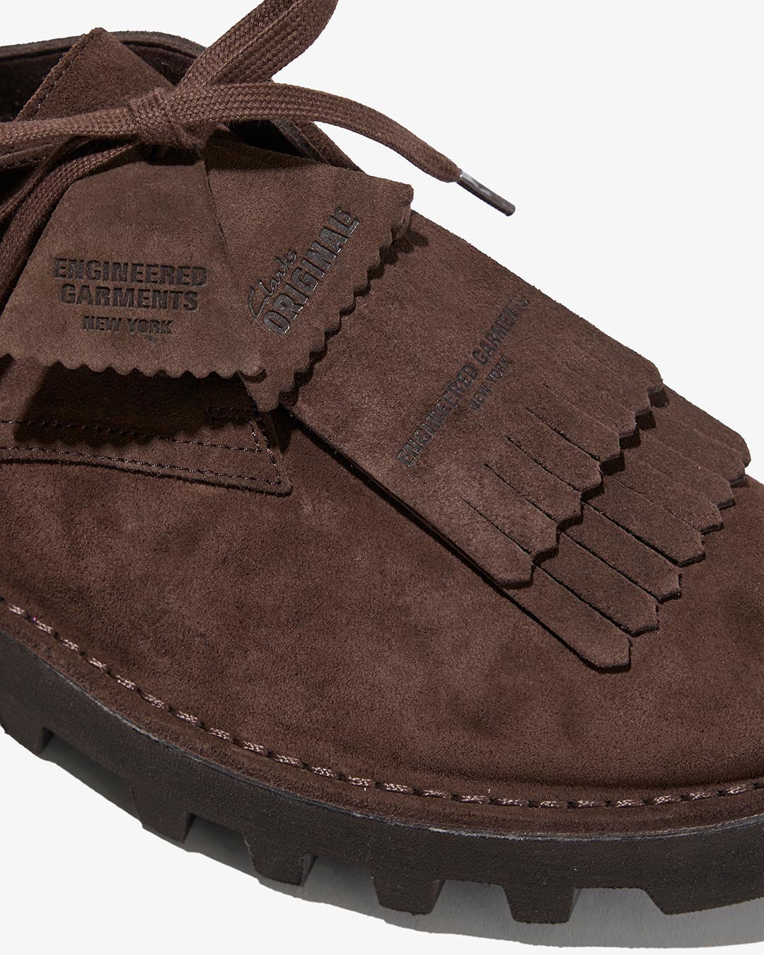 ENGINEERED GARMENTS Clarks Originals コラボレーション第二弾 エンジニアドガーメンツ クラークス 爪先