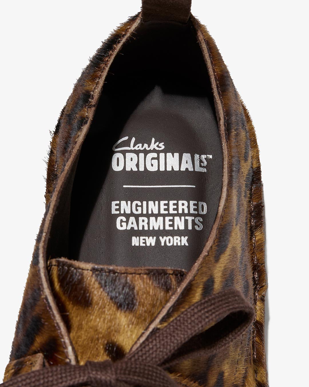 ENGINEERED GARMENTS Clarks Originals コラボレーション第二弾 エンジニアドガーメンツ クラークス 豹柄 インソール