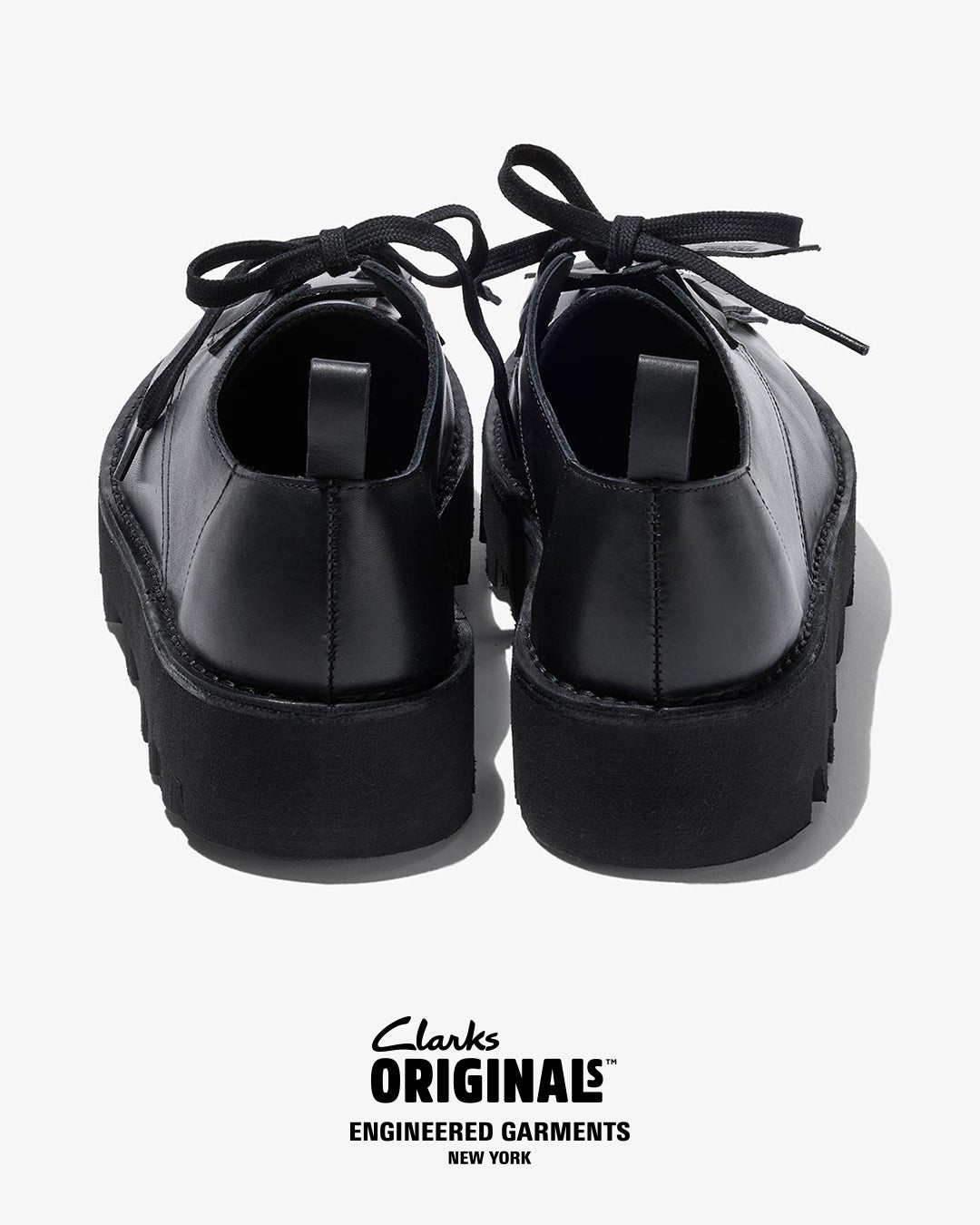 ENGINEERED GARMENTS Clarks Originals コラボレーション第二弾 エンジニアドガーメンツ クラークス ブラック 踵