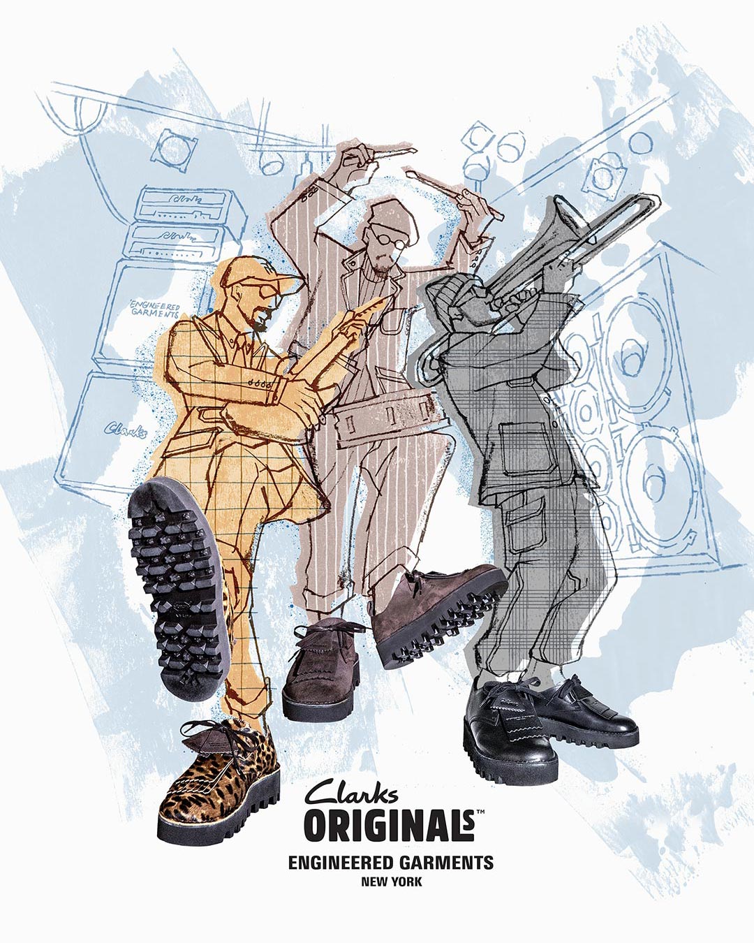 ENGINEERED GARMENTS Clarks Originals コラボレーション第二弾 エンジニアドガーメンツ クラークス ビジュアル2