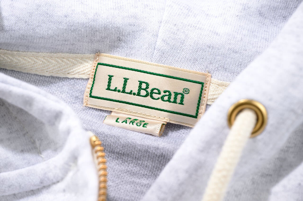 エディターが買ってよかったL.L.Bean（エル・エル・ビーン）のスウェットパーカのタグ
