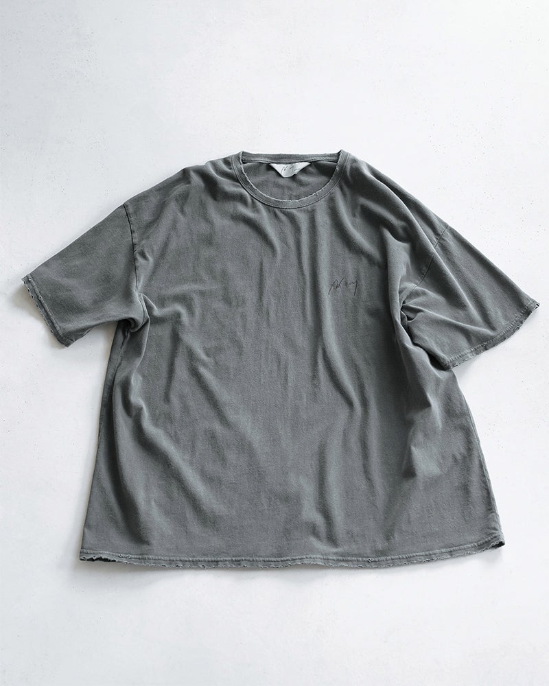 ANCELLMのEMBROIDERY DYED T-SHIRT