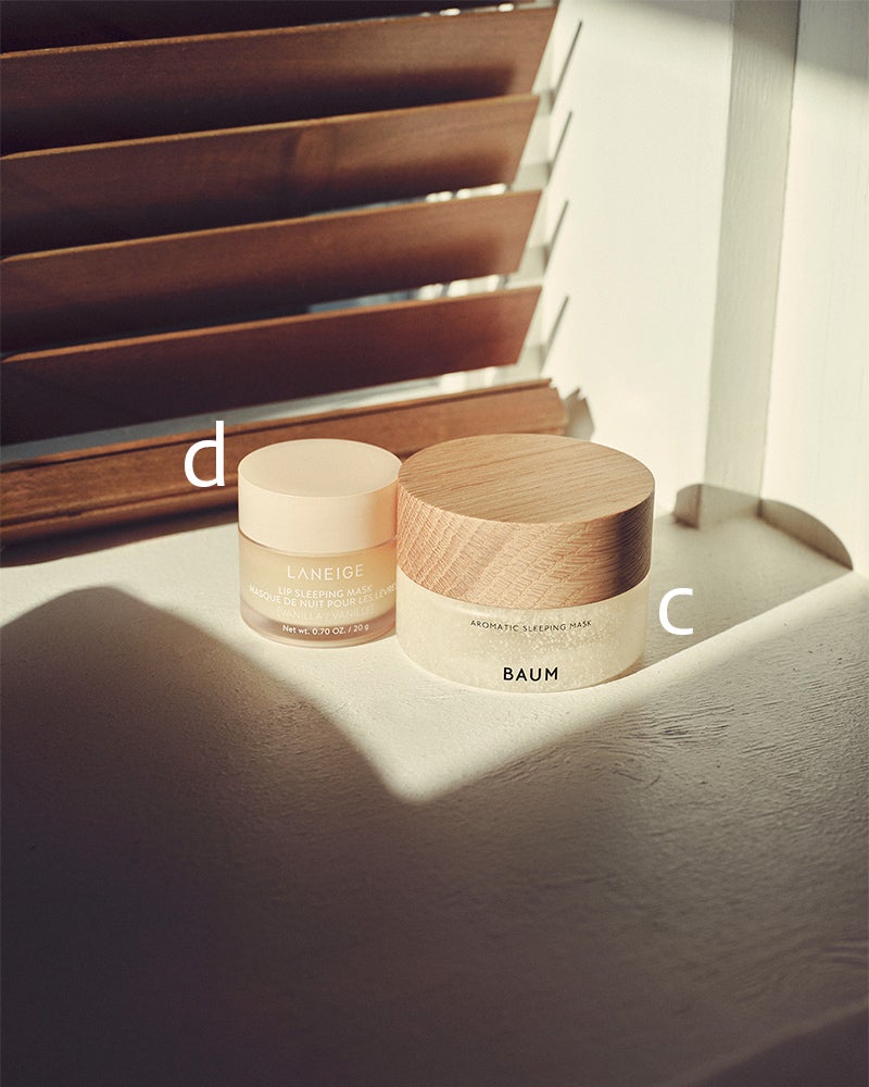 BAUMのアロマティック スリーピングマスク ラネージュのリップ スリーピングマスク バニラ