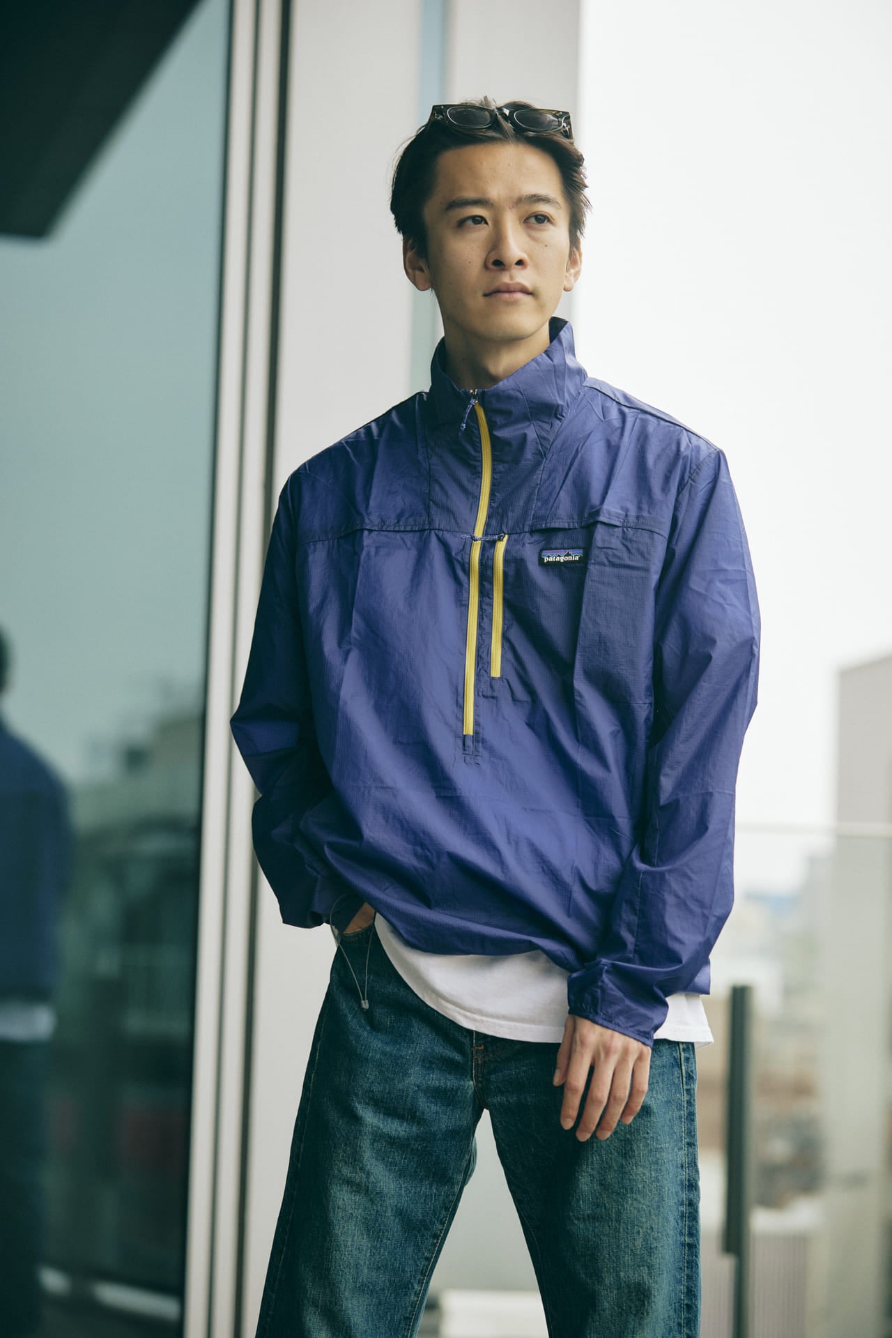 ③〈Patagonia〉のソフトシェルのオシャレな着こなし